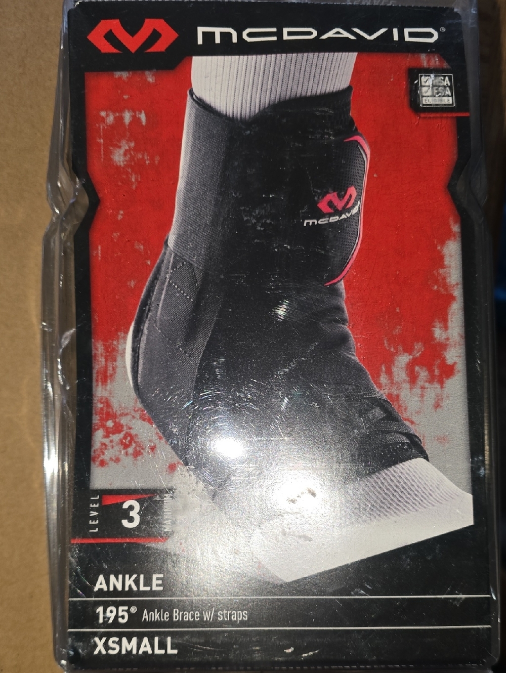 McDavid Ankle Support Brace - Black with Pink Accent (X-Small)